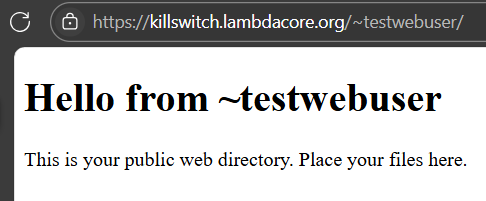 SSH Screenshot